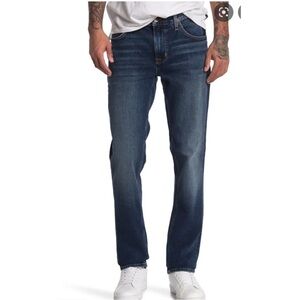 Hudson Men’s 38x36 Tall Byron Five Pocket Straight Jeans Blue Dark Wash Stretch